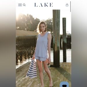Lake pajamas tank short set